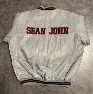 데드스탁 Sean John 실버 바시티 자켓 택 포함 미사용