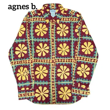 agnes b. 에네스베 일본제 사이즈 3 올 패턴 꽃무늬 코튼