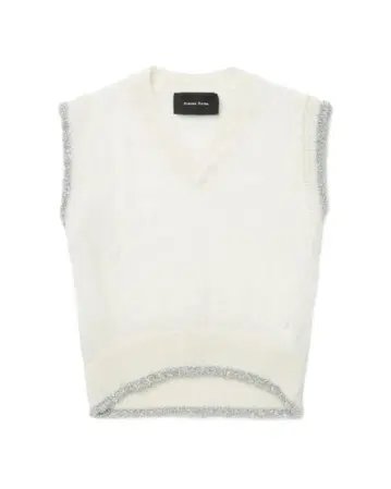 simone rocha tinsel knit vest