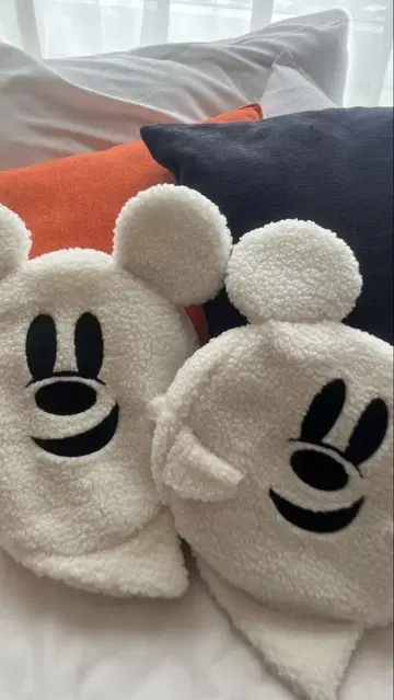 유령 미키 보아 베레모 세트 할로윈