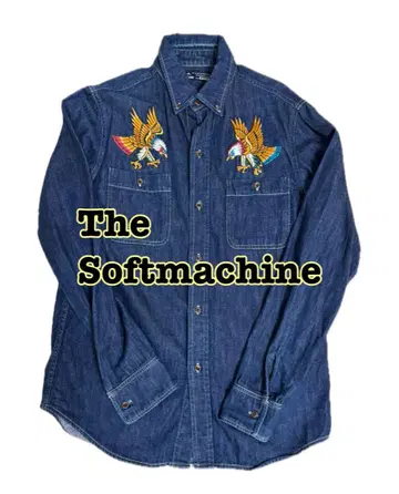 The Soft machine 소프트 머신 긴팔 이글 데님 셔츠 M