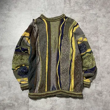 COOGI 쿠지 3D 트위스트 니트 스웨터 호주산