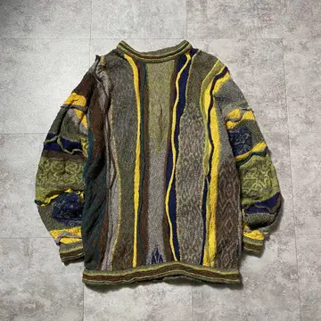 COOGI 쿠지 3D 트위스트 니트 스웨터 호주산