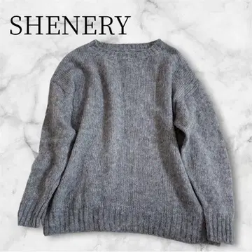 SHENERY 시어 튜닉 니트 그레이 비침 F 사이즈