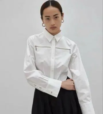 [크리스마스 세일] JOSEMOON ZIP SHIRT 화이트