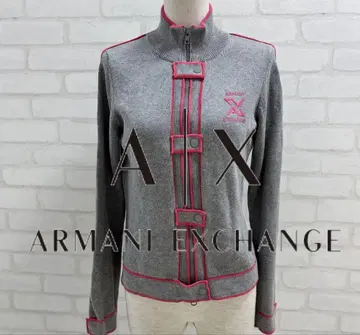 새상품급 Armani Exchange 긴팔 니트 그레이 코튼 100%