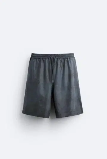 ZARA 유즈드 피니시 페이크 스웨이드 버뮤다 팬츠