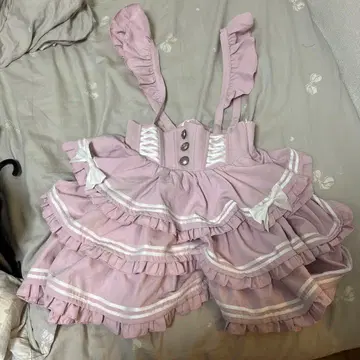 To alice 핑크 프릴 미니 스커트 M