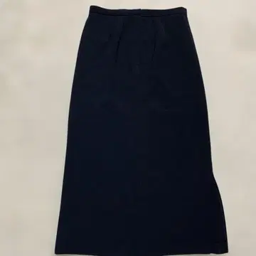오피스 캐주얼 방문 날짜 등 네이비 스커트 미디 기장 허리 폭 36