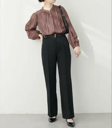 [ osono ] 하이웨스트 플레어 팬츠 블랙 S 사이즈