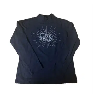 high neck studs long t-shirts y2k gal