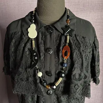 ANNA SUI 안나수이 빅 사이즈 롱 목걸이 달 별