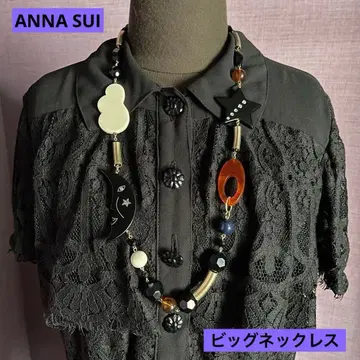 ANNA SUI 안나수이 빅 사이즈 롱 목걸이 달 별