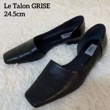 새상품급 르타 롱리즈 스퀘어토 사이드 오픈 펌프스 24.5cm
