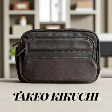 타케오 키쿠치 세컨드 백 클러치백 브라운 경량
