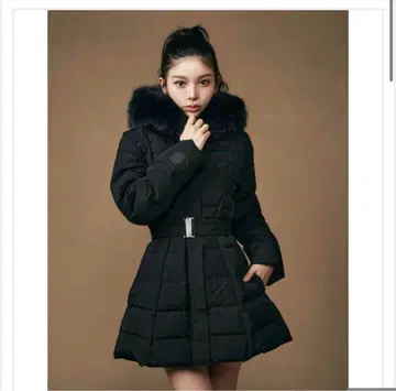 Darich 레이디 미디 다운 코트 블랙