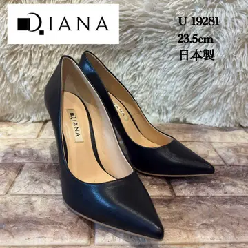 컨디션 최상 다이애나 포인트 가죽 펌프스 9cm 힐 23.5cm