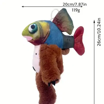 이탈리안 레인 로트 트리피트로파 물고기와 곰 봉제 인형 20cm