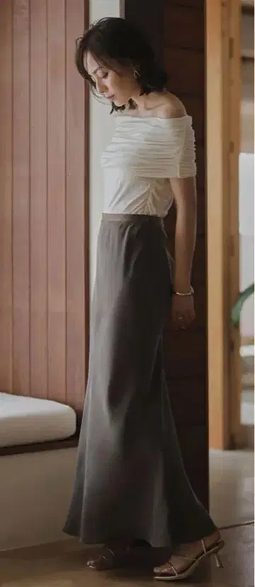 아뉴앙스 롱 스커트