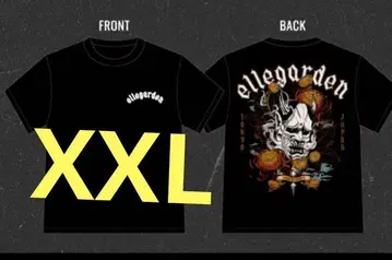 ellegarden T셔츠 블랙 XXL 사이즈