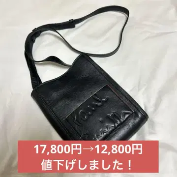 [ 5,000엔 OFF ] Paul Smith 블랙 가죽 미니 숄더백