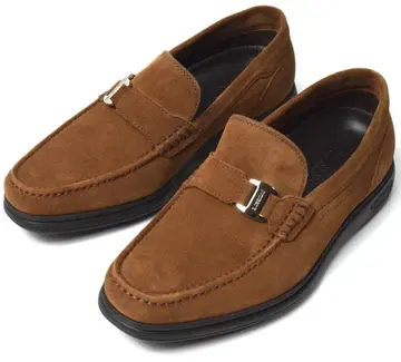 미사용 a.testoni 스웨이드 로퍼 5.5 (23.5) 이탈리아제