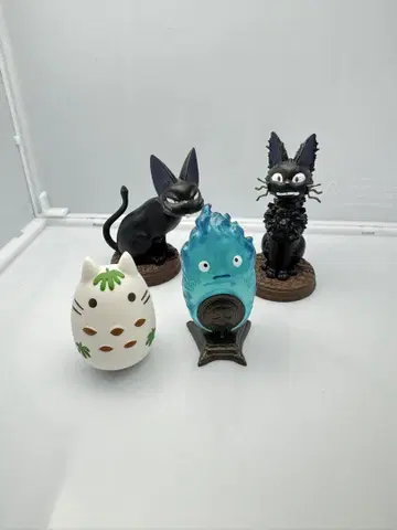 마녀 배달부 키키 지지 와 칼시퍼 피규어 세트 (덤 포함)