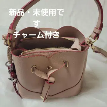 핑크 버킷형 숄더백