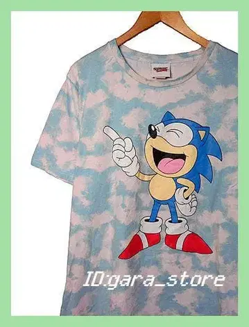 초레어! big 사이즈 소닉 더 헤지혹 SEGA 공식 반팔 T셔츠