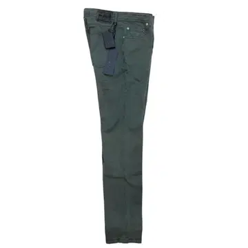 19만 새상품 Kiton 총 손바느질 그린 그레이 리오셀 5 포켓 팬츠