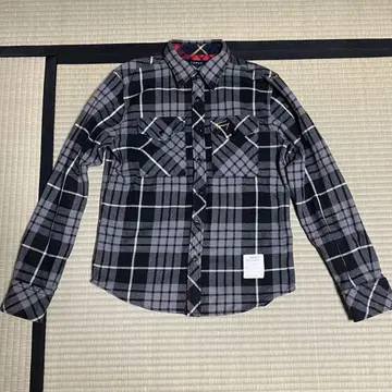 Tommy 긴팔 플란넬 셔츠 그레이/블랙