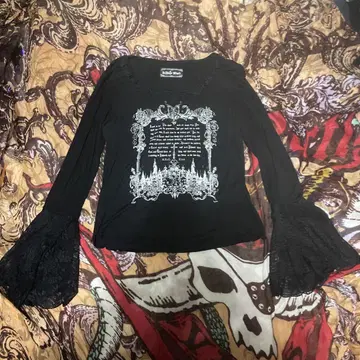 h.NAOTO blood 히메소매 티셔츠