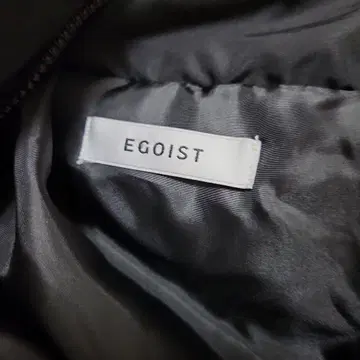 EGOIST 후드 부착 블랙 다운 자켓 F 사이즈