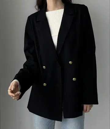 Louere 골드 버튼 테일러드 자켓