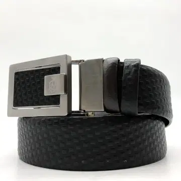 [ 새상품급 ] Dunhill 벨트 가죽 AG 로고 카도건 가죽 블랙