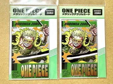ONE PIECE 메탈릭 아크릴 카드 조로 세트