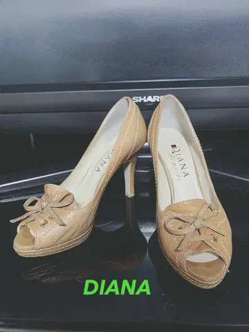 DIANA 베이지 오픈토 펌프스