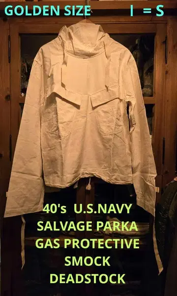 40's U.S.NAVY SALVAGE PARKA (SMOCK)