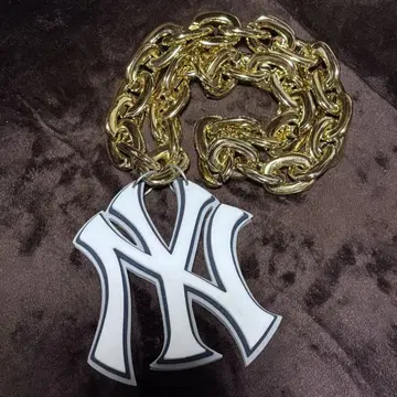 MLB 뉴욕 양키스 골드 팬 체인 목걸이