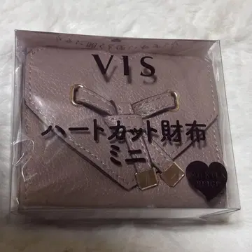 VIS 하트컷 지갑 밀크티 베이지