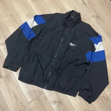 90s Reebok 벡터 로고 나일론 자켓