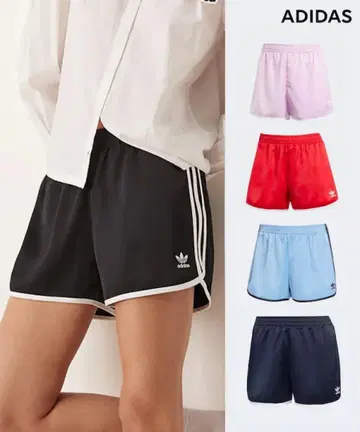 adidas 블랙 새틴 숏팬츠 S