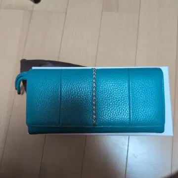 나다야 터콰이즈 가죽 장지갑
