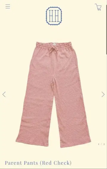 언덕 위 house 성인용 parent pants