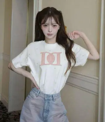 Darich 퀼팅 아플리케 비쥬 셔츠