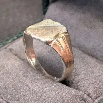 골드 도금 9ct 실버 925 16호 시그넷 반지 남성용 남성