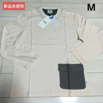 [새상품] 다케오 키쿠치 TAKEO KIKUCHI 긴팔 티셔츠 M 베이지