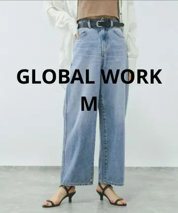 GLOBAL WORK: GOOD 데님 배기 팬츠/498388