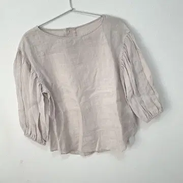 언타이틀 한여름에도 쾌적 / 린넨 100 라미 보트넥 블라우스