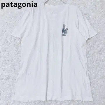 파타고니아 반팔 T셔츠 크루넥 오가닉 코튼 로고 아웃도어